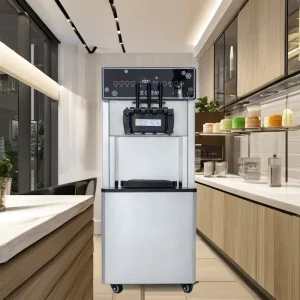 Automatic Precooling 22 32L Touch Screen Soft Ice Cream Maker for Commercial Use