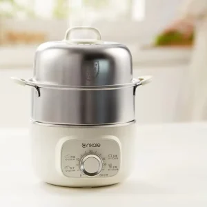 Automatic Rapid Egg Steamer with Stainless Steel Rack