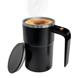 Automatic Rotating Coffee Maker Rechargeable Portable Mini Coffee Cup Mixer Temperature Control Coffee Stirring Cup
