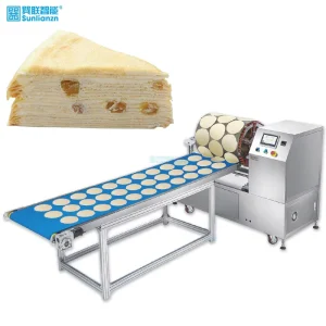 Automatic Rotating Pancake Crepes Line Cake Making Machine Maker Chinese Electric Baker’s Equipment for Milk Water Flour