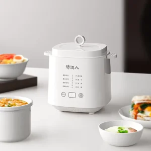 Automatic Smart Electric Food Steamer Egg Cooker Boiler Household Use with Stainless Steel Inner Pot and Timer Factory Price