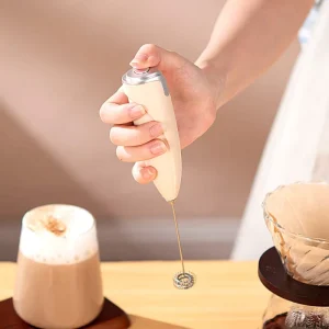 Automatic Stainless Steel Coffee Mixer Battery Powered Handheld Electric Milk Frother with 350ml Capacity Eco Friendly Design