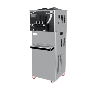 Automatic Stainless Steel Commercial Ice Cream Maker 3 Flavor Soft Serve Ice Cream Machine