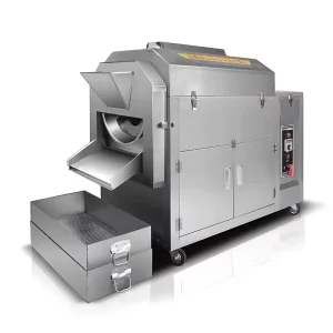 Automatic Stainless Steel Electric Gas Type Nuts Roasting Machine Peanut Cacao Bean Roaster