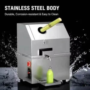 Automatic Stainless Steel Sugarcane Juicer High Efficiency Commercial Juice Extractor for Street Vendor