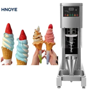Automatic Swirl Ice Cream Machine Frozen Yogurt Mixer Fresh Fruit Blender High Productivity