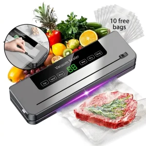 Automatic Touch Screen Food Saver Vacuum Sealer Machine Vacuum Sealer for Dry Food and Liquid Products