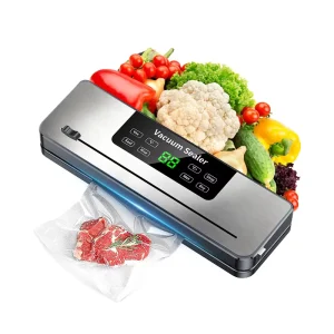 Automatic Vacuum Food Sealer Touch Screen with Bag Cutter Temperature Control