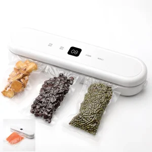 Automatic Vacuum Sealer Machine 100W 65kPa Nitrogen Flush Food Sealer 300mm Sealing Width for Household Kitchen Storage