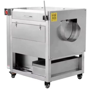Automatic Vegetable Washer And Peeler Machine For Carrots Potatoes Onions With Efficient Motor Fruit Vegetables