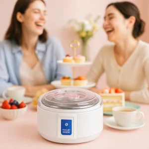Automatic Yogurt Machine Probiotic Yoghurt Maker White PP Plastic Stainless Steel