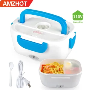 B10-0850 Products on Amz Home Use Plastic Heating Bento Lunch Box Electric Lunch Box with Spoon