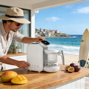 BAPHIYA 6 in 1 Baby Food Maker Electric Steamer Blender Multifunction Processor BPA Free Auto Cooking Grinding 220 240V 430W