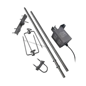 BBQ Accessories Rotisserie Kit with 40kg Motor for Lamb Pig Rotating Spit BBQ Grill