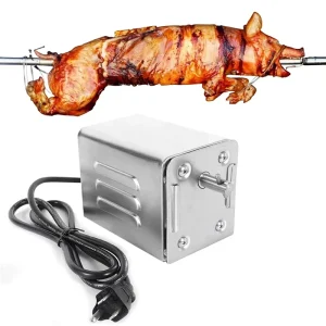 BBQ Grill Roaster Electric Motor Goat Pig Chicken Spit Rotisserie Outdoor BBQ Accessories Tool SP S40 Stainless Steel