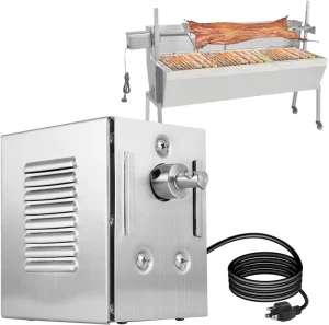 BBQ Grill Rotisserie Motor 45W High Torque Heavy Duty Metal Charcoal BBQ Universal Replacement Camping Use Roast Chicken