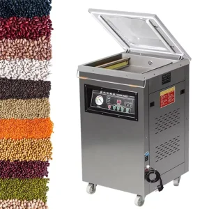 BK260 Single Fully Automatic Chamber Fruit Meat Food Vacuum Sealer 201 Stainless Steel Vacuum Liquid Sealing Machine
