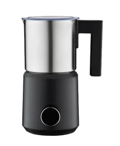 BLMEAS Automatic Stainless Steel Milk Frother 500W Electric with Multiple Froth Density Options and Easy Cleaning
