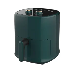 BM 1200W Free Shipping Square Aluminum Stainless Steel Household Double Knob Electric Air Fryer Non Stick Pot 3.1 4.0L