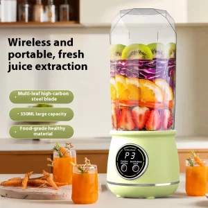 BPA Free USB Rechargeable Mini Juicer with Small Juice Cup for Students Household Outdoor Car RV Use
