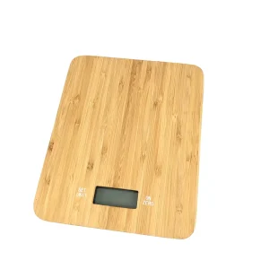 BSCI 15kg Digital Food Electronic Bamboo Kitchen Weight Scale Wooden Factory