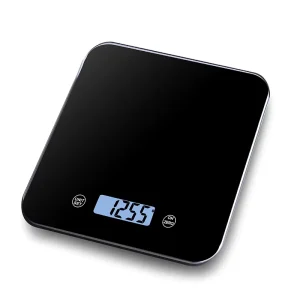 BSCI Factory Food Weighing Manual 15kg Black Electronic Digital Kitchen Scale Oem Color Box Waterproof Scale Factory Price