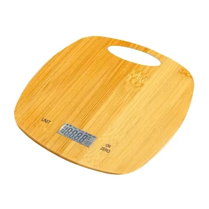 BSCI OEM Portable Bamboo 20kg Kitchen Electronic Food Kitchen Scale Natural Bamboo