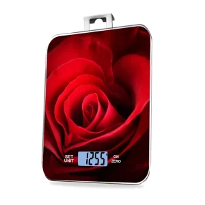 BSCI Rectangle 15Kg Vegetable Digital Eletronic Kitchen Weight Scale Black Color