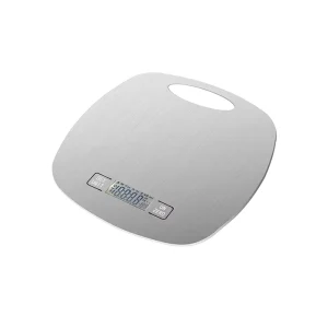 BSCI Stainless Steel Platform Electronic Digital Weighing Kitchen Scale with Clock 20kg Timer Function Factory Price