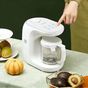 Baby Food Maker Processor Infant Feeding Sterilizer Steamer Manual Blender TRITAN BPA free Jar Fruit Fish Meat Puree 350 ml