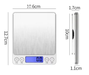 Baking Food Jewelry Weighing ABS Digital Kitchen Scale with LCD Display and 0.01g Accuracy