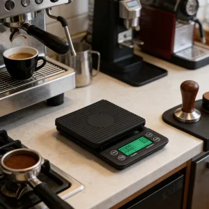Balanza De Cafe 0.1g High Precision Kitchen Scale Digital with LCD Backlight Display