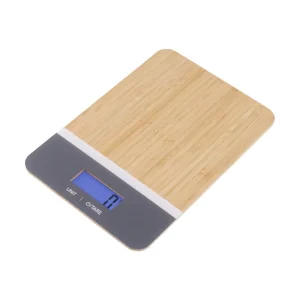 Bamboo Eco friendly Portable Battery Powered Digital Kitchen Scale 5kg
