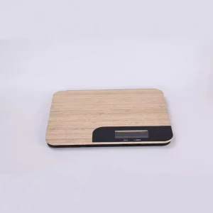 Bamboo Panel Kitchen Scale Household Small 1g High Precision Baking Food Electronic LCD Scale