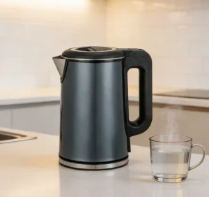 Basic Stainless Steel Super Speed Electric Kettle Hot Water Kettle for Tea and Coffee With Safe Plastic Handle