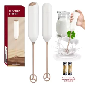 Battery Operated Mini Handheld Milk Frother Plastic Electric Whisk Matcha Foam Mixer for Drinks Coffee Collagen