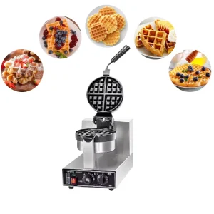 Belgian Waffle Bowl Maker Automatic Commercial Double Plate Portable Electric Gas Waffle Maker Machine with 1 Year Warranty