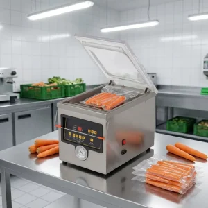 Benchtop Vacuum Sealer Stainless Steel Packaging Sealing Machine for Preserving Fruit Vegetables