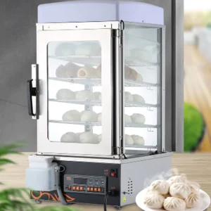 Best Brand 5 Tiers Siopao Bun Steamer Cabinet Display Electric Food Steamers