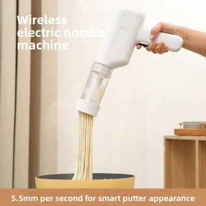 Best-selling Home Noodle Maker Compact Electric Automatic Pasta Extruder Cordless Handheld Rechargeable ABS Fast 1-Year Warranty