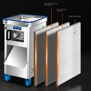 Big Power Commercial Meat Cutting Machine Full Automatic Multi Functional Stainless Steel Electric Minced Meat Meat Slicer