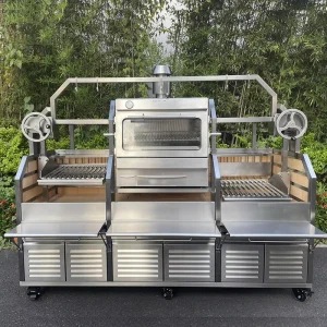 Big Size Commercial Charcoal Chicken Rotisserie Machine Charcoal Grill Machine