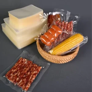 Biodegradable Custom Printed Vacuum Packing Bag Embossed Food Plastic Sealer Seal Storage Vacuum Bag