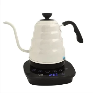 Black 1000W Electric Gooseneck Kettle Pot