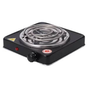 Black 1000W Single Burner Electric Cooking Stove Coil Hotplate Household Counter Installation