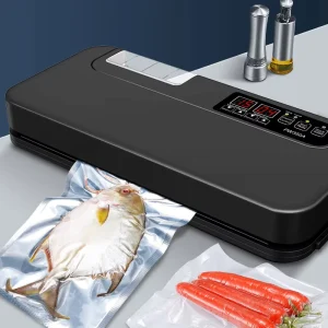 Black Color Vacuum Sealer Handheld Automatic Food Vacuum Sealer Machine