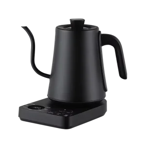 Black Digital Smart 1200W GooseNeck Design 1L Capacity 304 Stainless Steel Coffee Tea Electric Kettle for Home Use