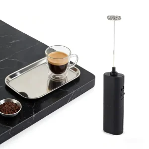 Black Household Use Mini Electric Foam Machine Portable Milk Frother