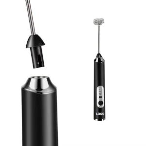 Black Milk Frother Portable Manual Handheld Home Use Coffee Milk Electric Frother