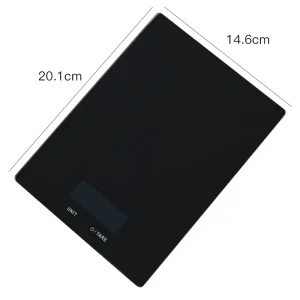 Black Wood Style High Quality Super Factory Battery Power Gift Digital 15kg Kitchen Scale